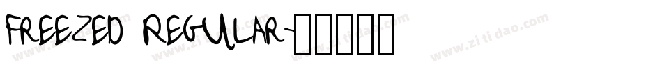 Freezed Regular字体转换